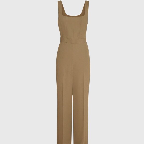 CLUB MONACO Crepe Square-Neck Jumpsuit - Picture 2 of 3